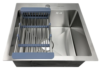 Мойка встраиваемая FABIA PROFI,50*45см,глуб.200мм+сифон+корзина